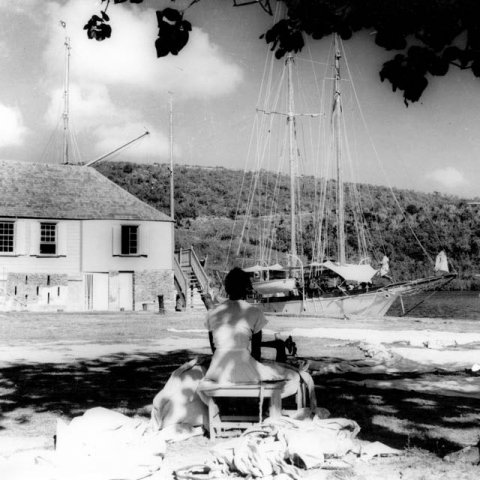 A look at Nelson's Dockyard in the early 1950s. Photo by Desmond Nicholson.
