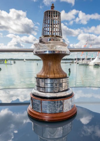 The Yachtsman of the Year Trophy. Photo by Sam Kurtel