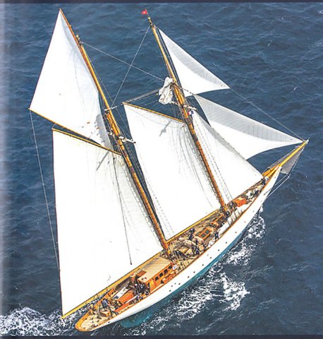 Alfred Mylne lives anew. The modern build classic-style schooner Naema