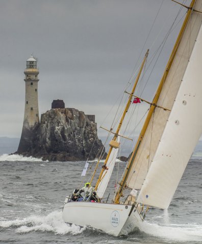 Dorade racing in the 2015 Rolex Fastnet Race. Photo by Rolex / Daniel Forster