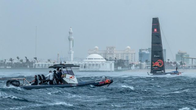 Alinghi Red Bull Racing - AC40 - Day 60 - Jeddah - November 10, 2023. Photo by Alex Carabi / America's Cup
