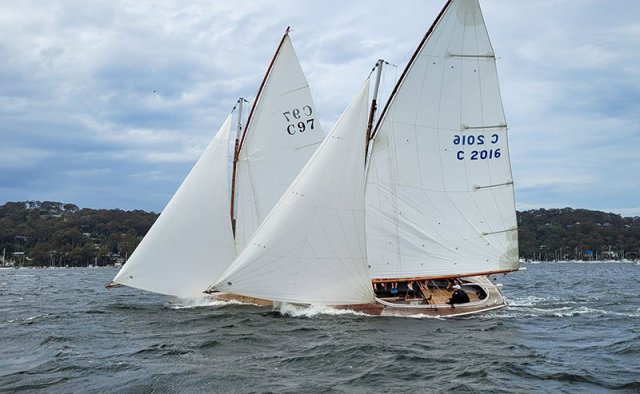 Couta Racing in Sydney Harbor