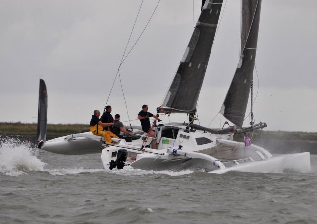 Exciting racing in store for the MOCRA multihull nationals the first weekend – photo Alan Hana