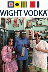 Wight Vodka at the Soggy Dollar